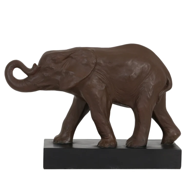 Deko-Figur ELEPHANT in antik braun