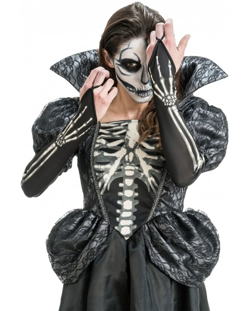 Skelett Kostüm "Lady Skeleton" für Damen | Kleid und Leggings