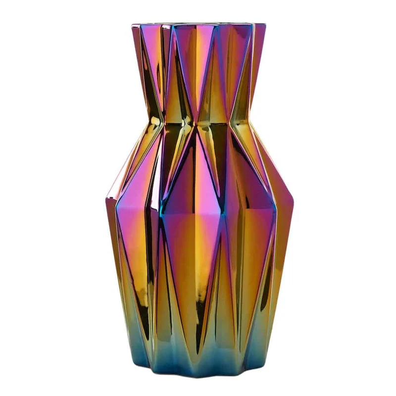 Vase 'OILY FOLDS' S-Faltenvase Ø17 x H32 cm