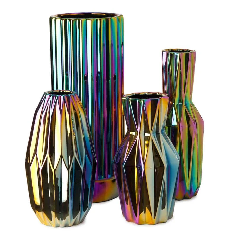 Vase 'OILY FOLDS' S-Faltenvase Ø17 x H32 cm