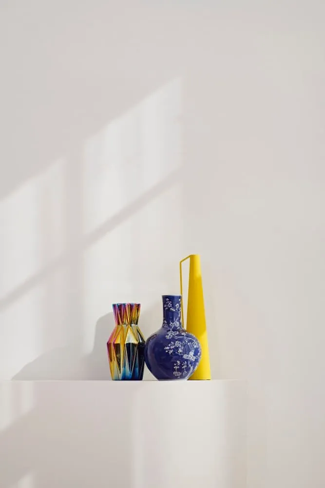 Vase 'OILY FOLDS' S-Faltenvase Ø17 x H32 cm