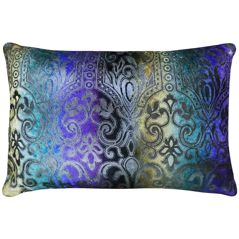 Kissen ARABESK Leinen Violett 45x65 cm