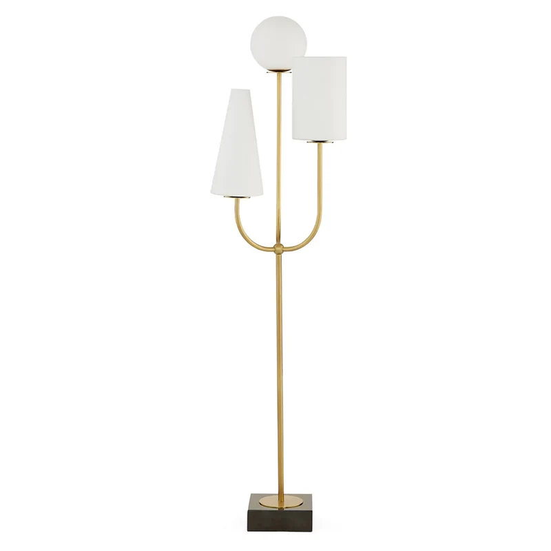Stehleuchte PARADISO gold, Marmor