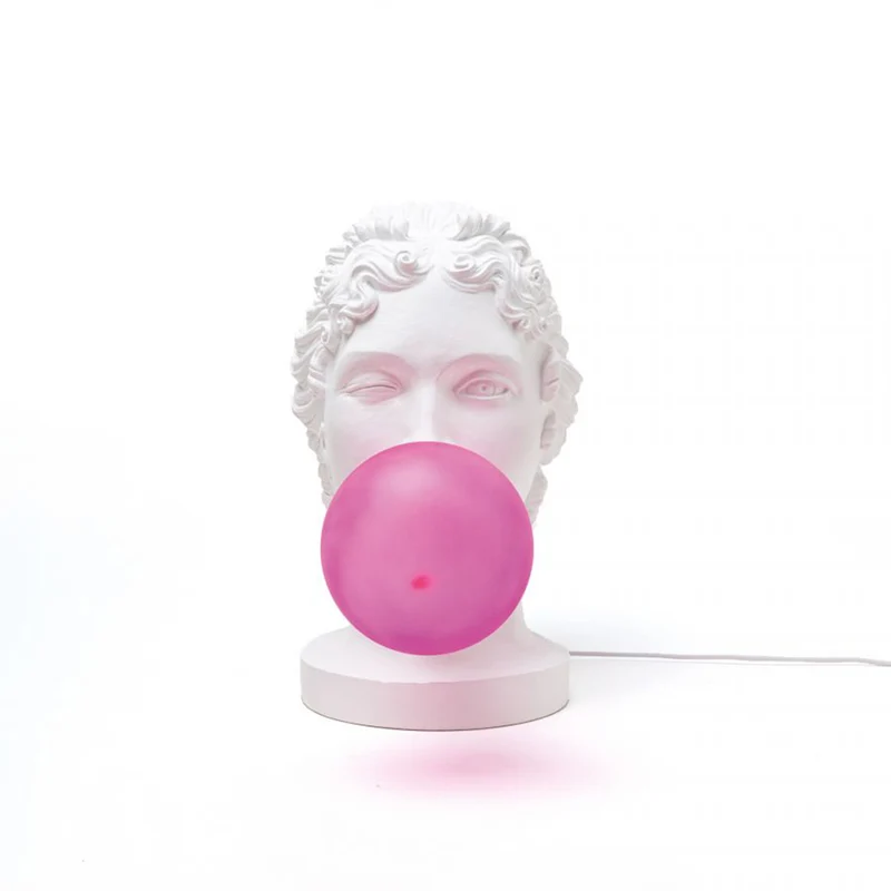 Tischleuchte GRACE weiß, pink