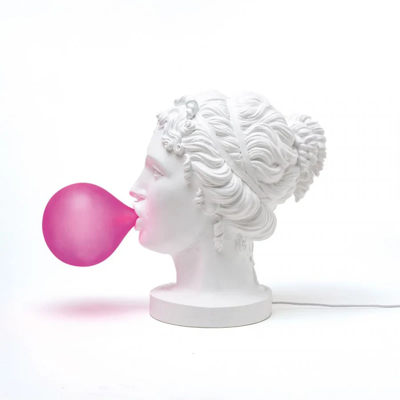 Tischleuchte GRACE weiß, pink