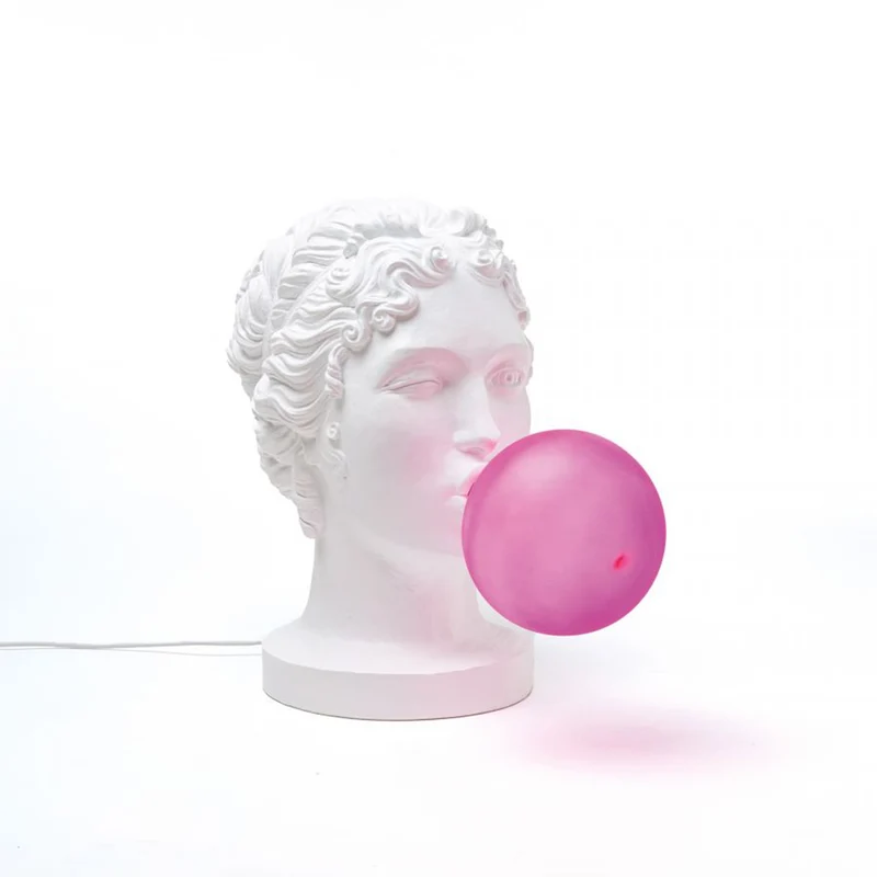 Tischleuchte GRACE weiß, pink