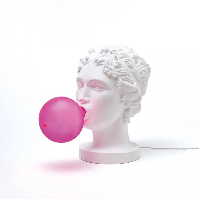 Tischleuchte GRACE weiß, pink