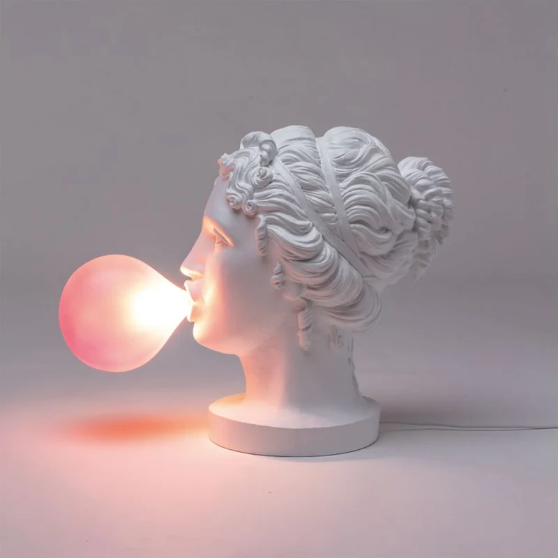 Tischleuchte GRACE weiß, pink