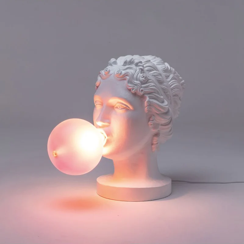 Tischleuchte GRACE weiß, pink