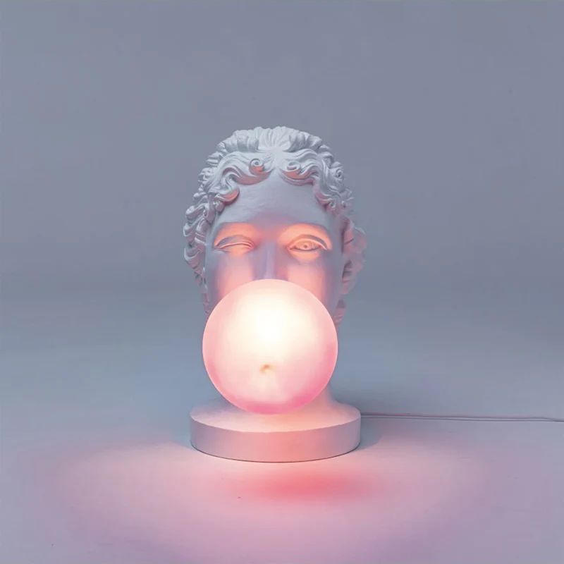 Tischleuchte GRACE weiß, pink