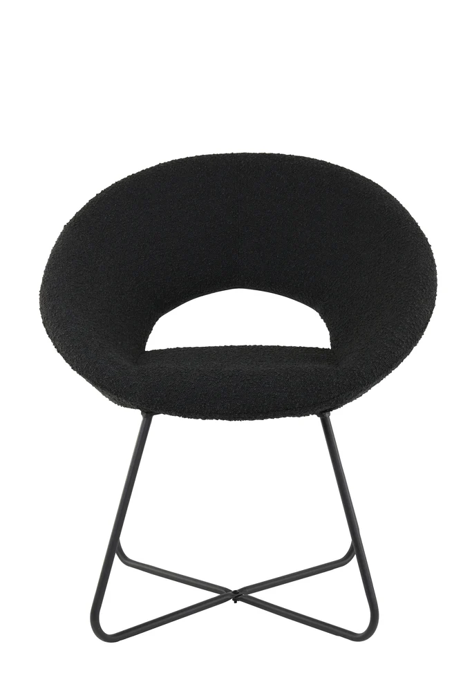 Stuhl ANTONY schwarz 72x64x82cm