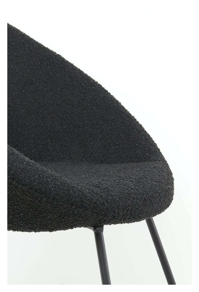 Stuhl ANTONY schwarz 72x64x82cm