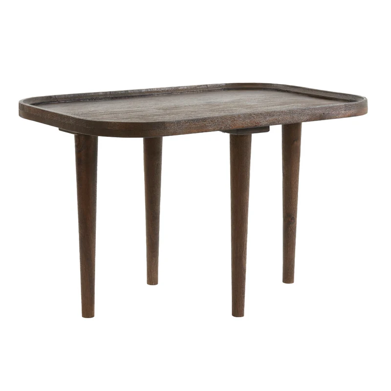 Beistelltisch MAZABE Holz matt rotbraun 65x45x38cm