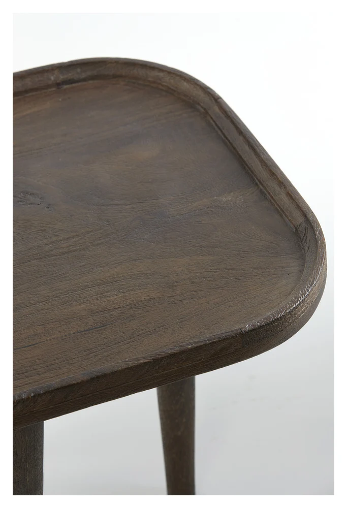 Beistelltisch MAZABE Holz matt rotbraun 65x45x38cm