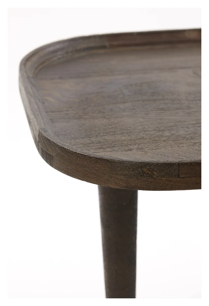 Beistelltisch MAZABE Holz matt rotbraun 65x45x38cm