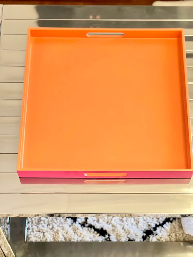 Tablett SPA M pink-orange 40,4x40,4cm