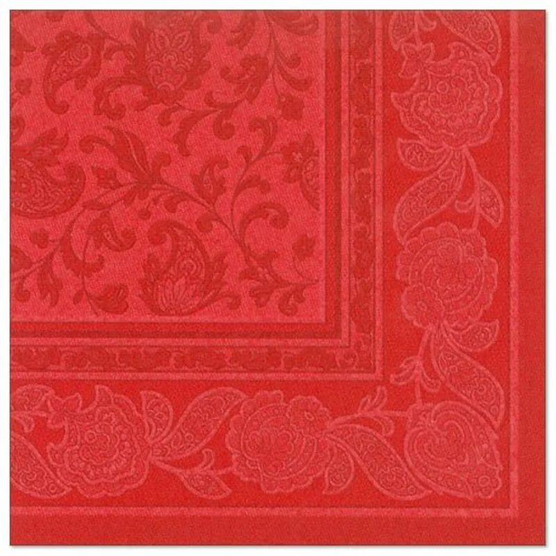 Servietten RC "Ornaments" 40x40cm/50Stk. | Rot