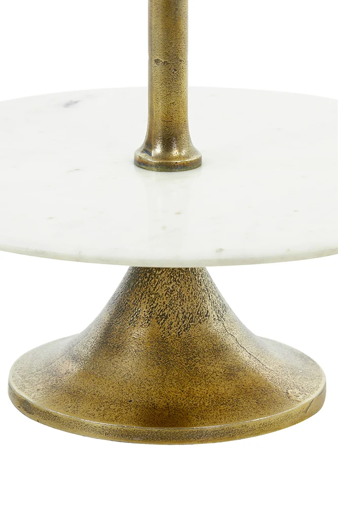 Etagere VERMENTINO Marmor in weiss Ø51x100 cm