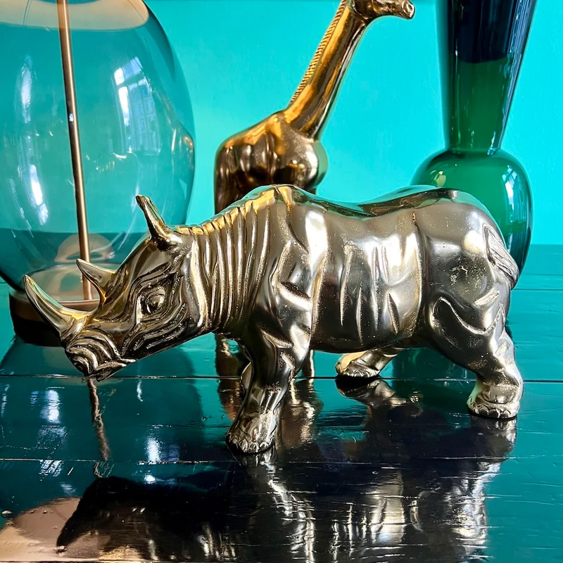 Deko-Figur RHINO in gold