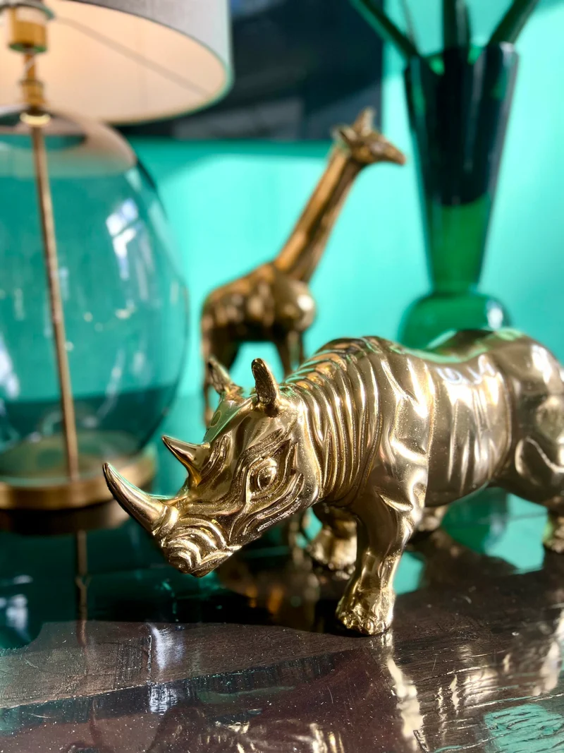 Deko-Figur RHINO in gold