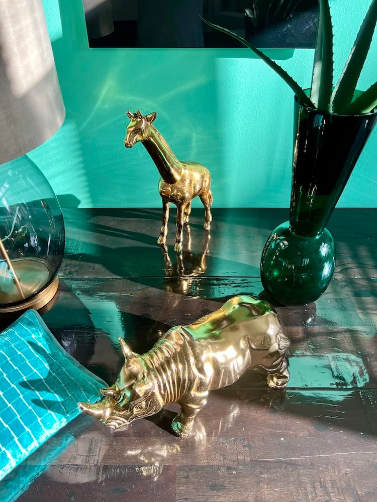 Deko-Figur RHINO in gold