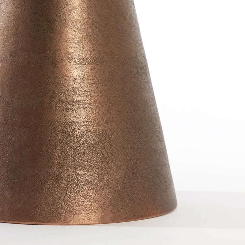 Beistelltisch YNEZ Travertin braun-bronze ø36x51cm