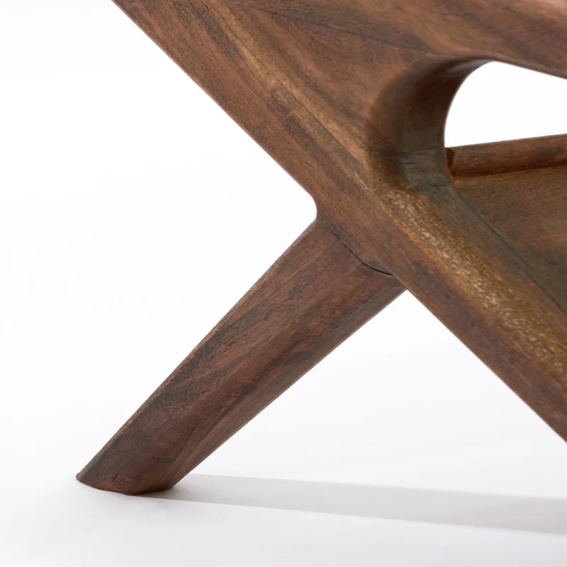 Couchtisch YUKI Akazia Holz und Glas braun