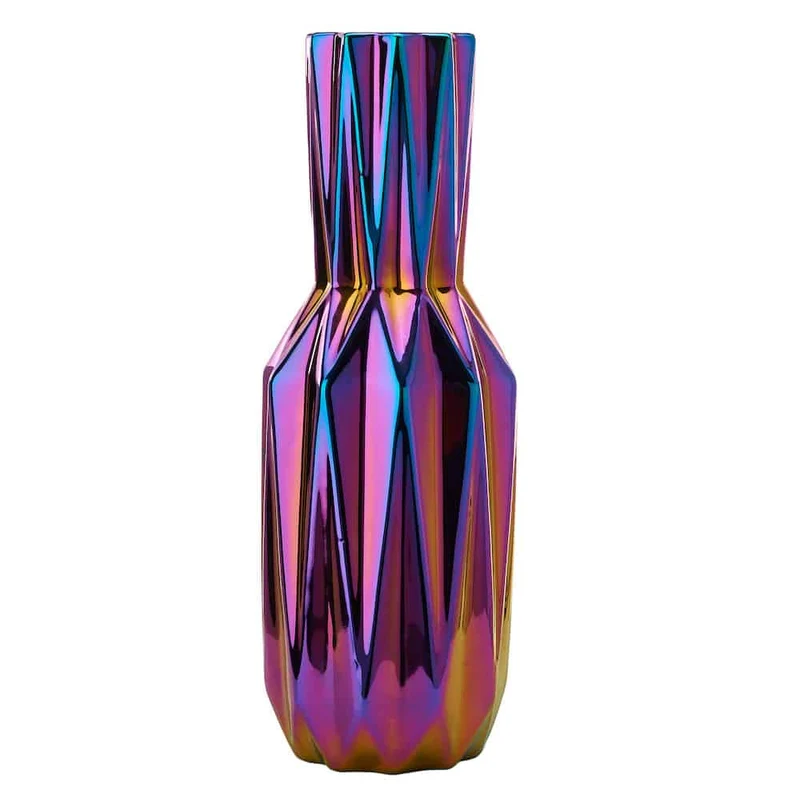 Vase 'OILY FOLDS' L-Faltenvase Ø14 x H41,5 cm