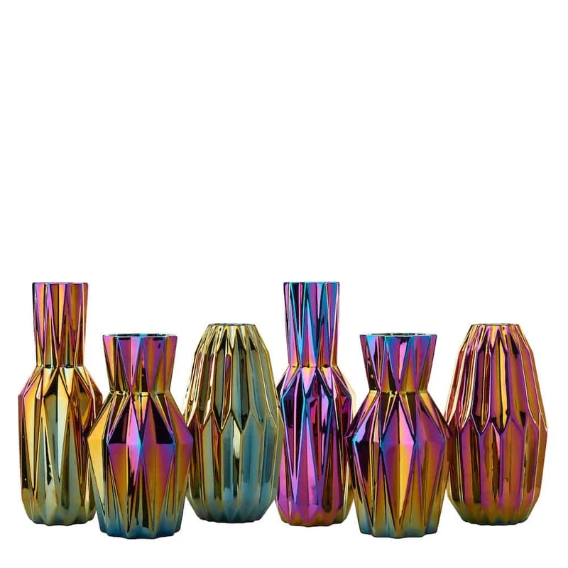 Vase 'OILY FOLDS' L-Faltenvase Ø14 x H41,5 cm