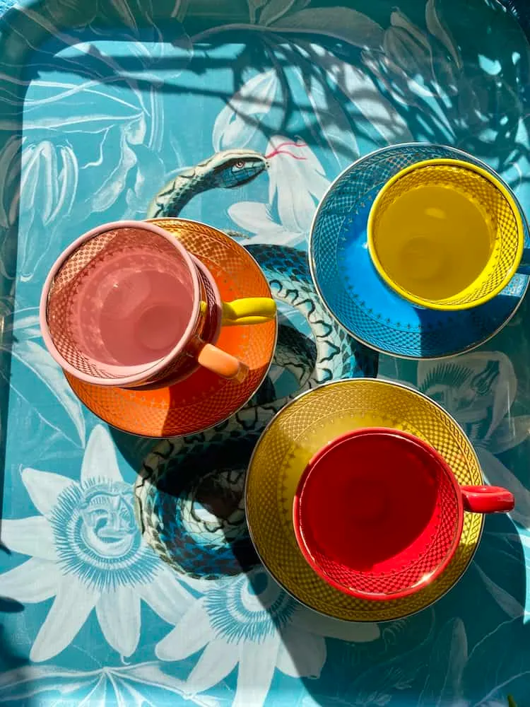 Espressotassen 'GRANDMA' 4er-Set Porzellan, mehrfarbig