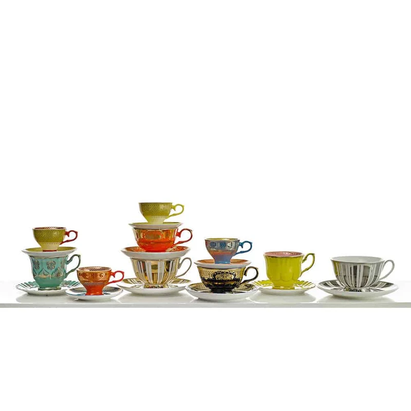 Espressotassen 'GRANDMA' 4er-Set Porzellan, mehrfarbig