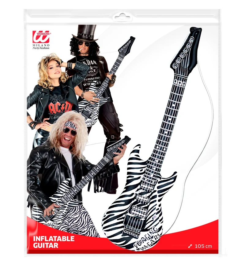 Aufblasbare Gitarre "Zebra" | 105 cm