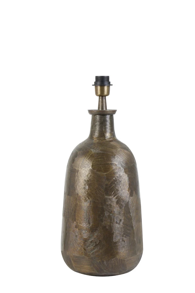 Tischlampe FLATEY Bronze samt grün 75cm