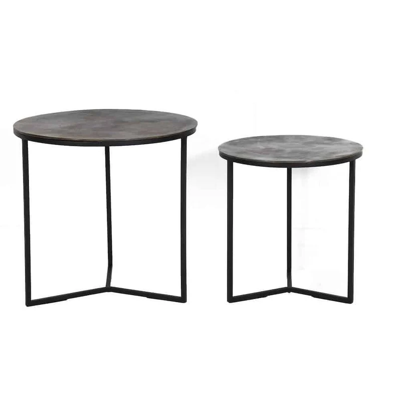 Beistelltisch SOCOS antik öl bronze 2er-Set
