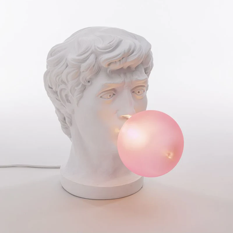 Tischleuchte WONDER weiß, pink