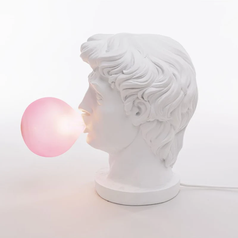 Tischleuchte WONDER weiß, pink