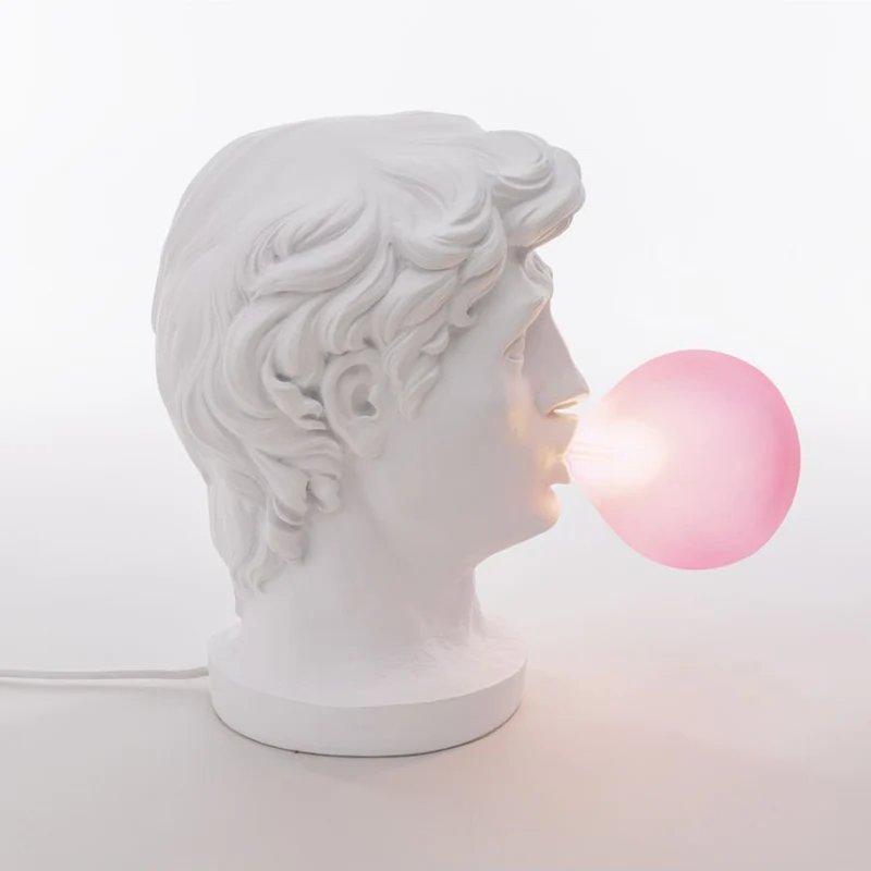 Tischleuchte WONDER weiß, pink