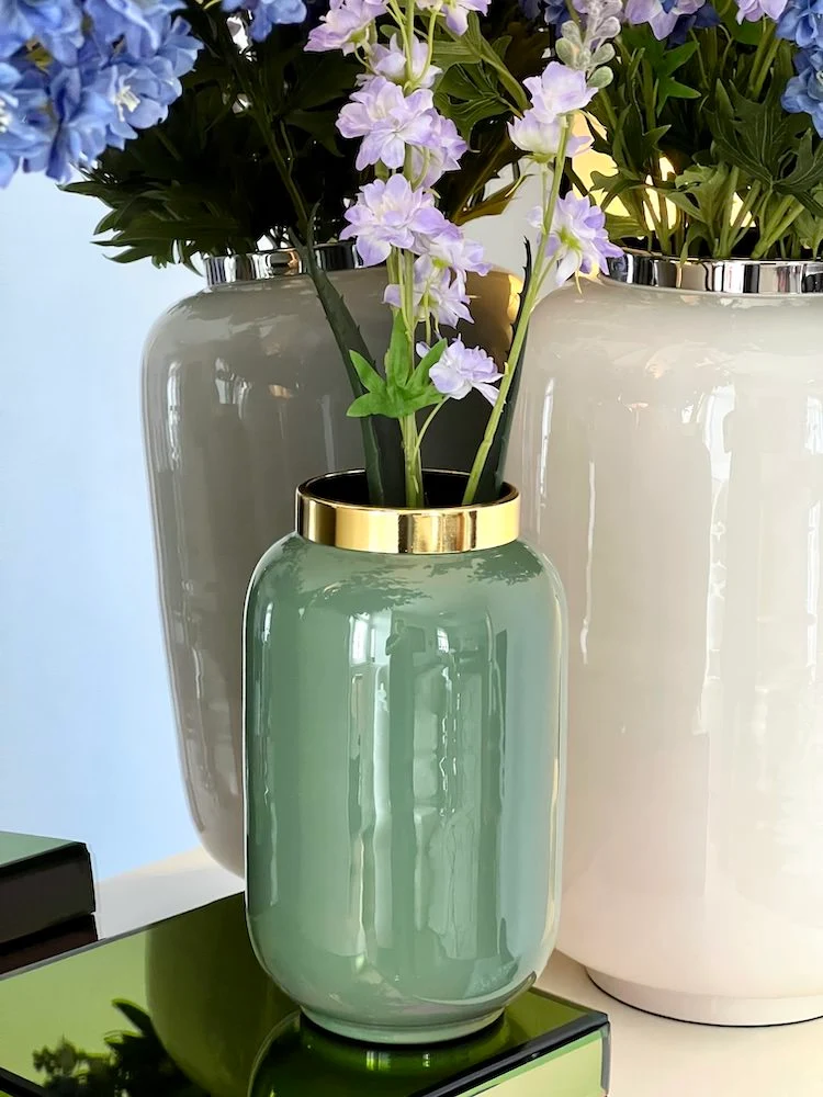 Vase SAIGON S in yucca- gold 23 cm