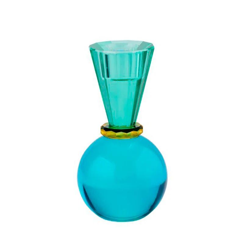 Kerzenhalter SARI Kugel in grün, blau