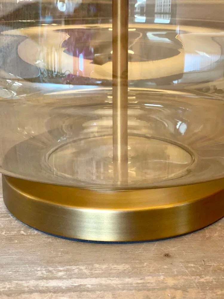 Tischleuchte J'ADORE Glas Gold 76cm