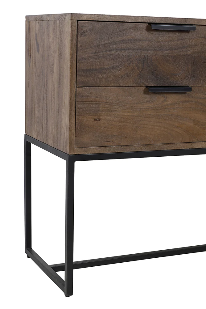 Kommode MEAVE Holz dunkel braun
