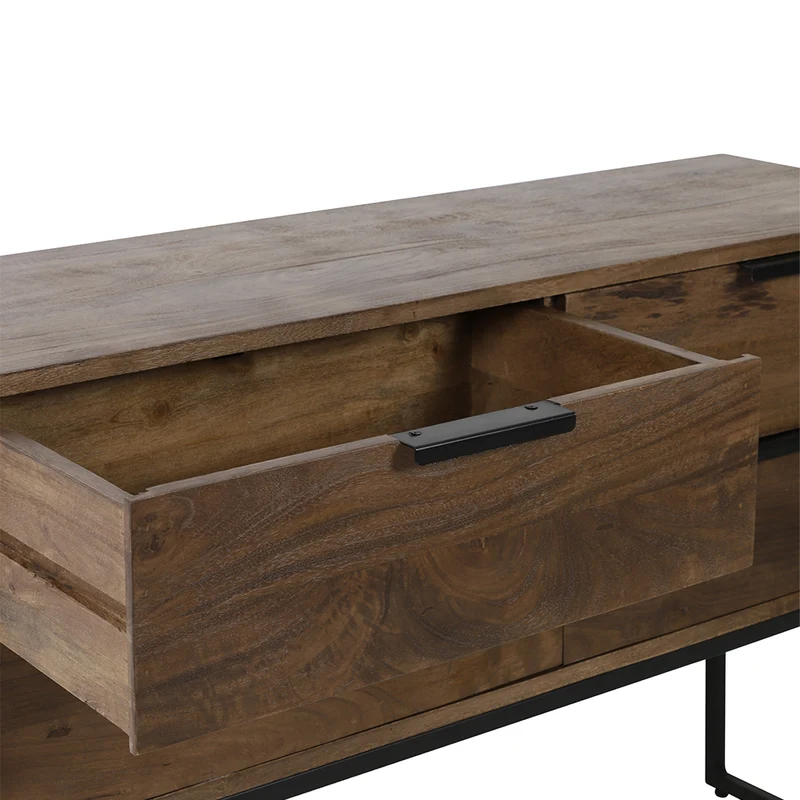 Kommode MEAVE Holz dunkel braun