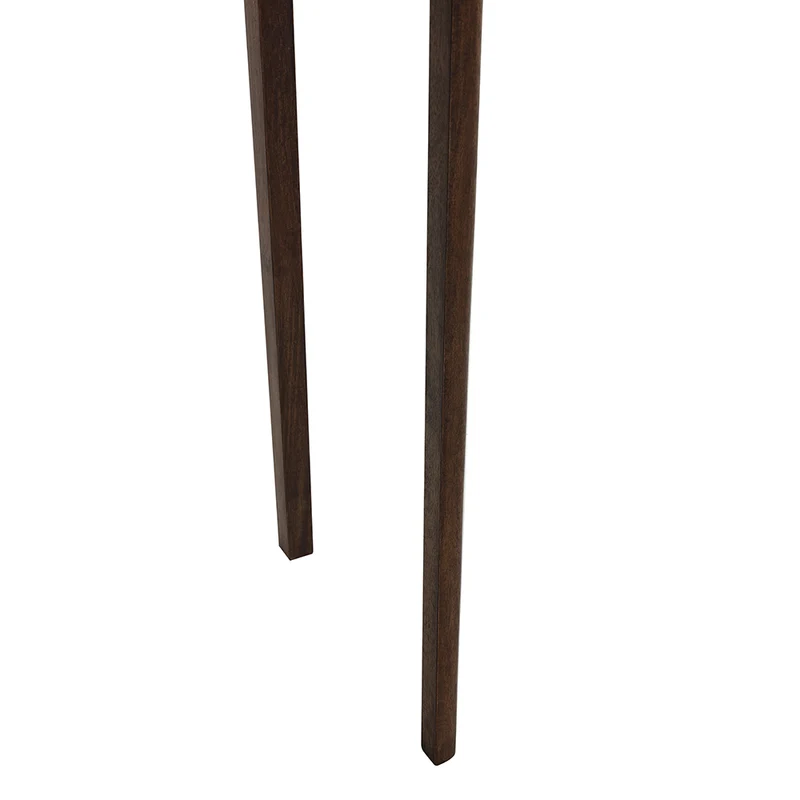 Beistelltisch STIJN Holz braun 2er-Set Ø30x45 - Ø38x53