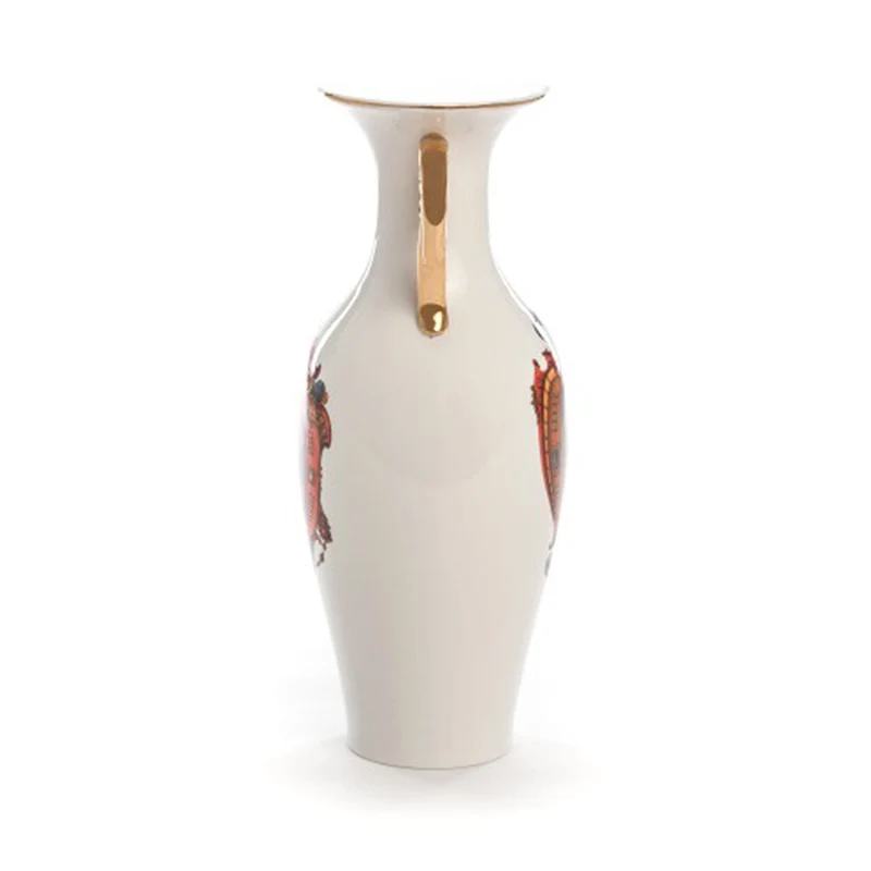 Vase HYBRID ADELMA aus Porzellan Ø14 x 32,5 cm