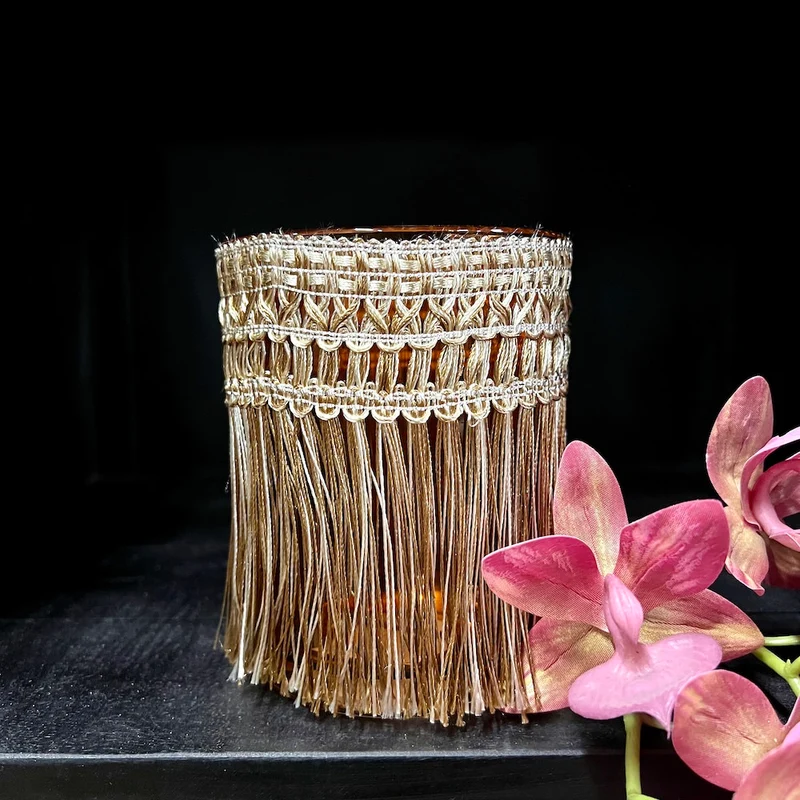Teelichthalter MARRON - Glas - hell braun Ø10x12,5 cm