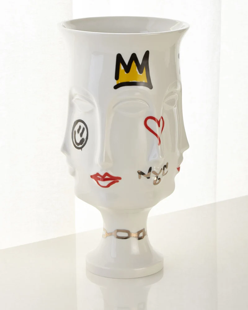 Vase MUSE DORA in weiß