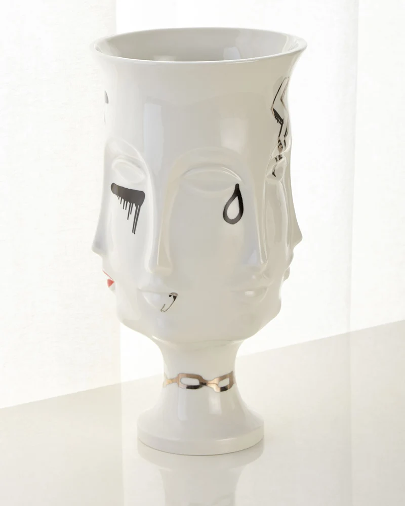Vase MUSE DORA in weiß