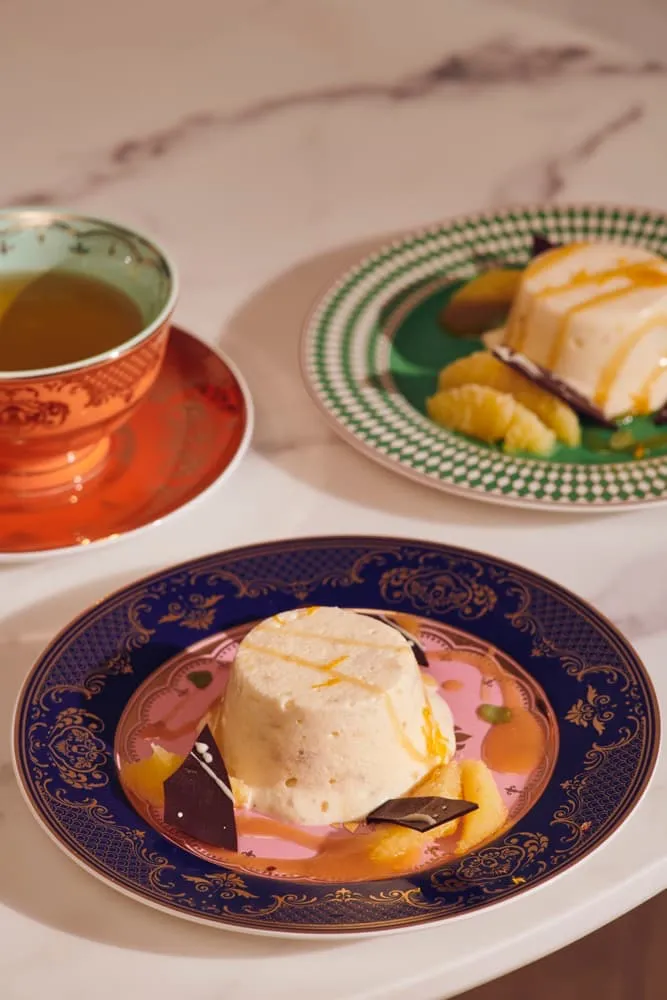 Dessertteller 'GRANDPA' 4er-Set Porzellan, mehrfarbig