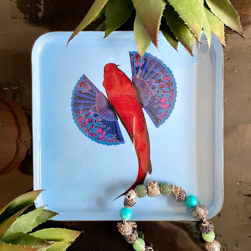 Vide-Poche 'FISHKOÏ' mit Fisch-Motiv 15x15cm