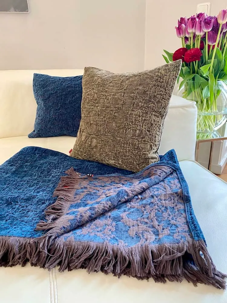 Carma Kissen ROMA denim blau